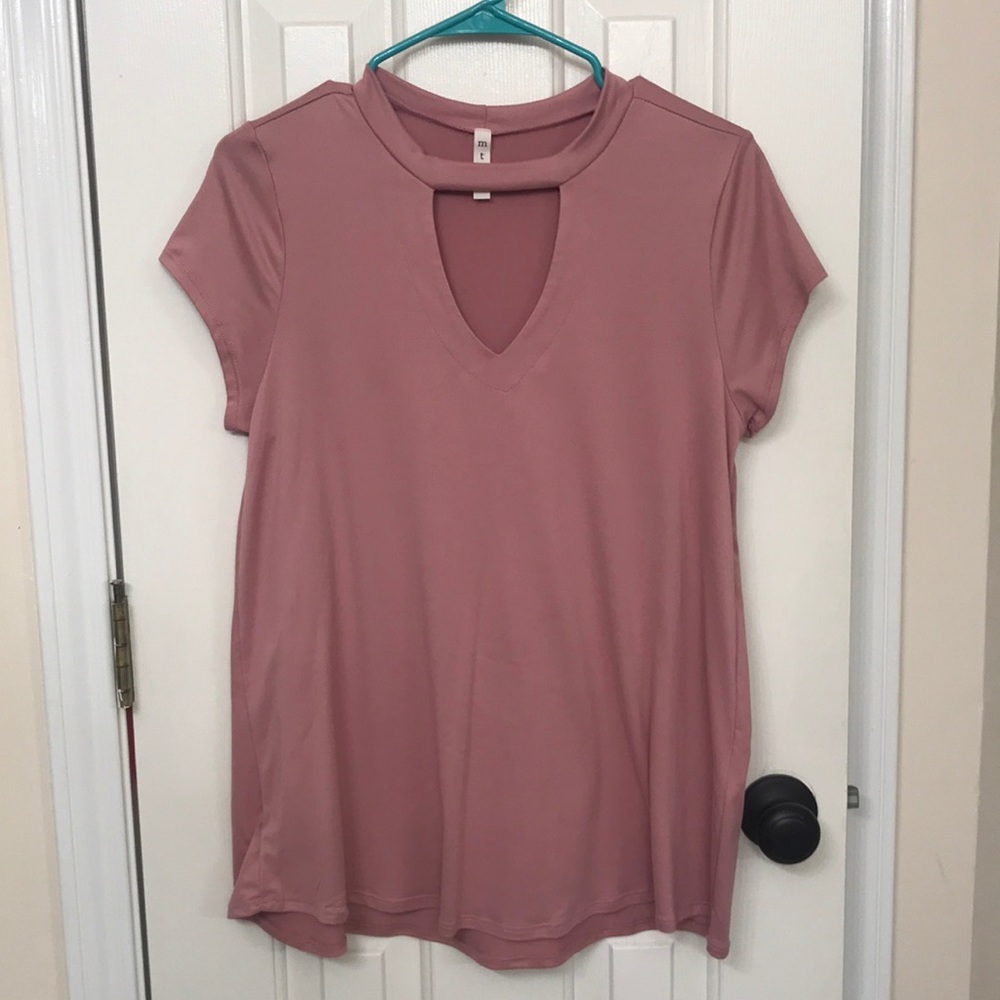 Soft dusty rose blouse